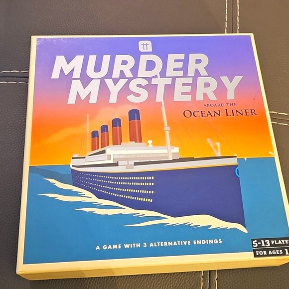 Murder Mystery Aboard the Ocean Liner Game: 3 Alternate Endings Group Party Game - Picture 1 of 12